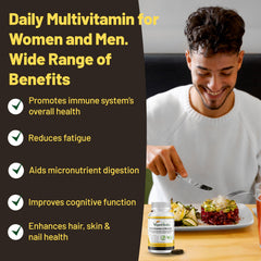 Vegan Vitality tabletas en mano mostrando tamaño y facilidad de toma