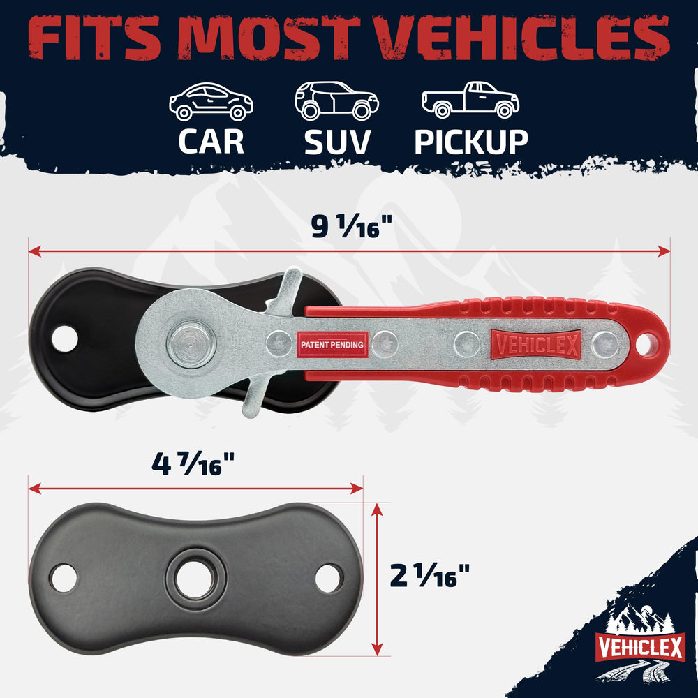 Vehiclex grooved ergonomic handle offering slip-free grip even with gloves