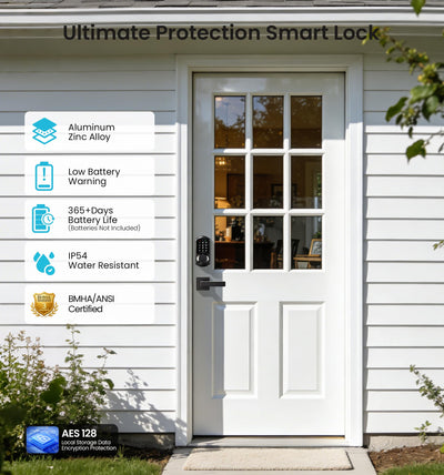 Veise deadbolt bolt and latch showing heavy-duty metal for reliable door reinforcement