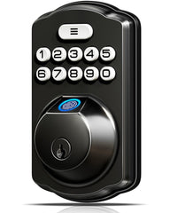 Veise KS02A frente negro mate mostrando diseño elegante y seguridad mejorada