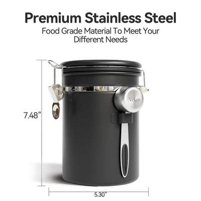 Veken closed lid detail highlighting seal for long-lasting freshness