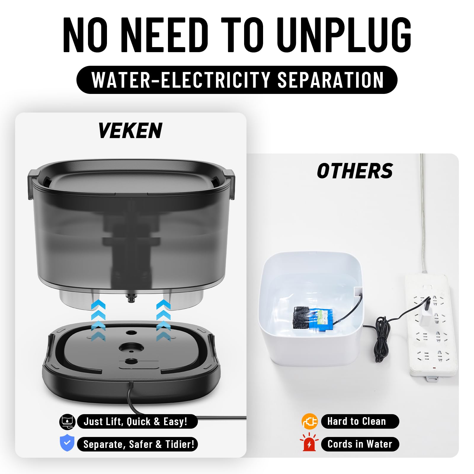 Veken filtro 5 etapas en primer plano aportando agua más limpia