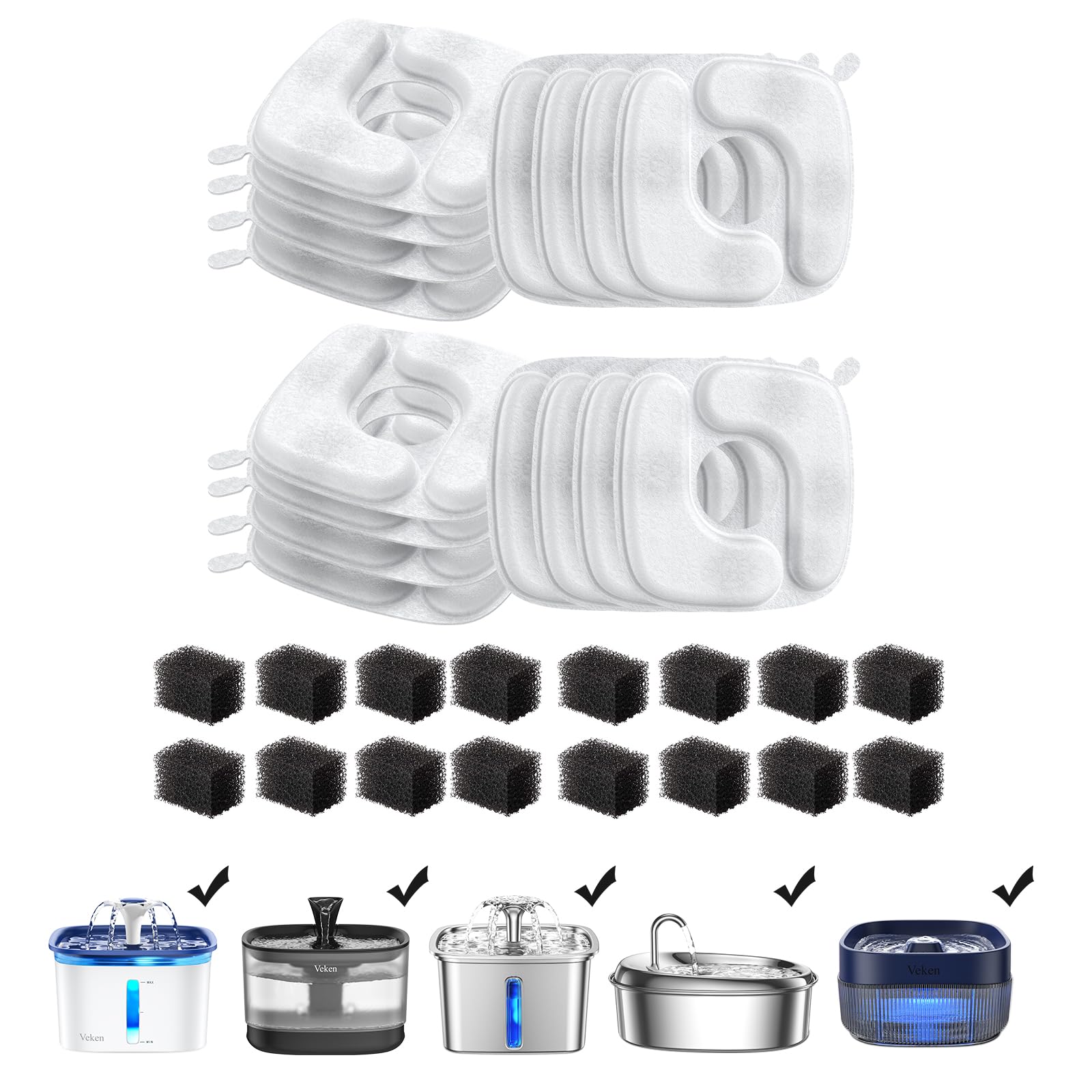 Veken envase frontal pack 16 mostrando ahorro y repuestos