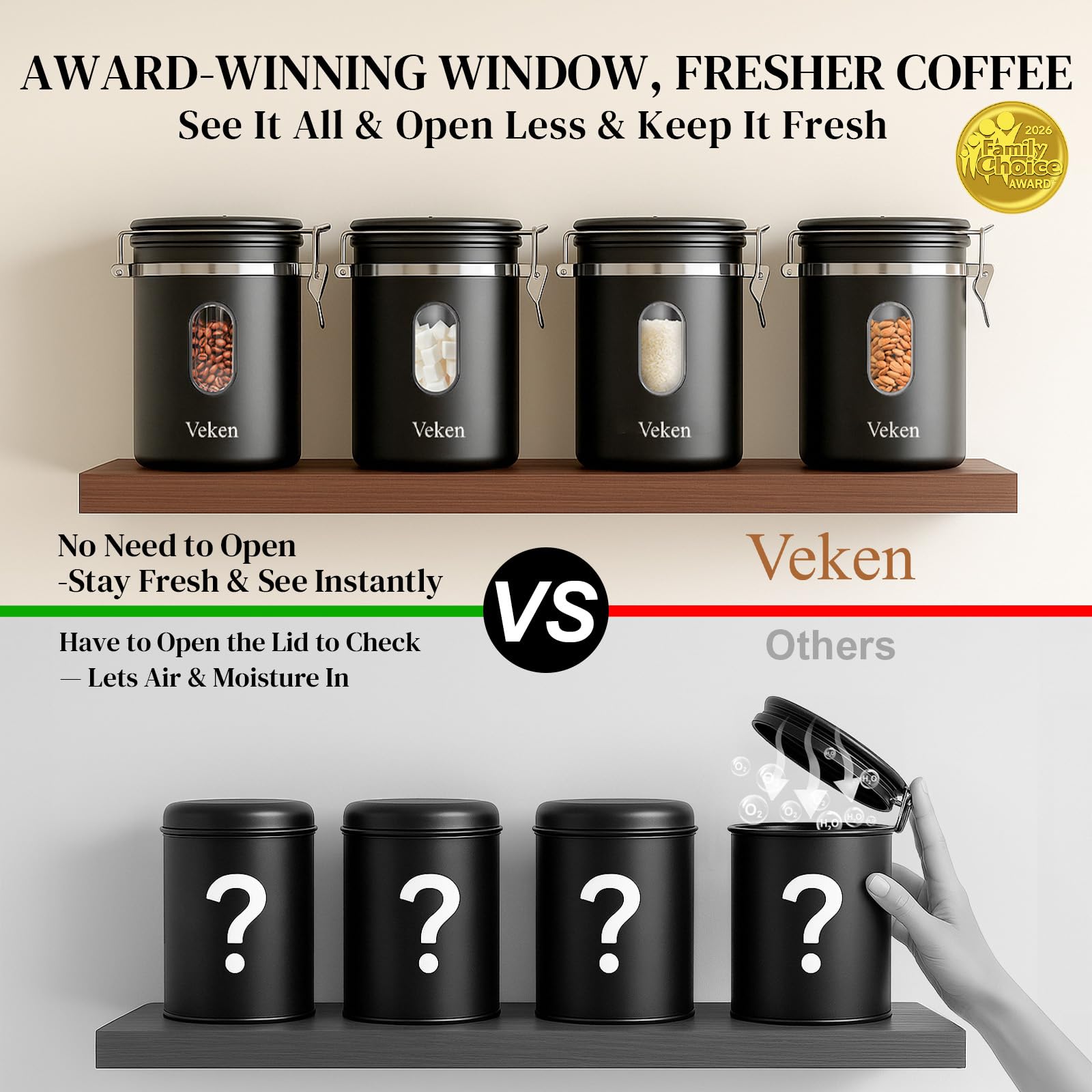 Veken one-way valve closeup releasing CO2 while blocking air entry