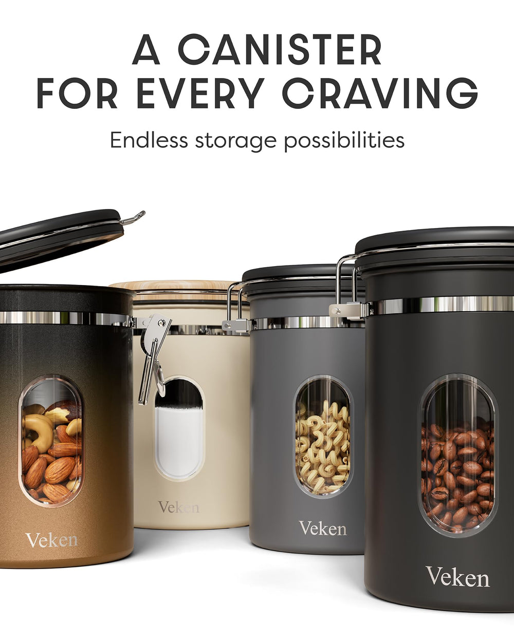 Veken interior scale lines for precise measuring and consistent brews
