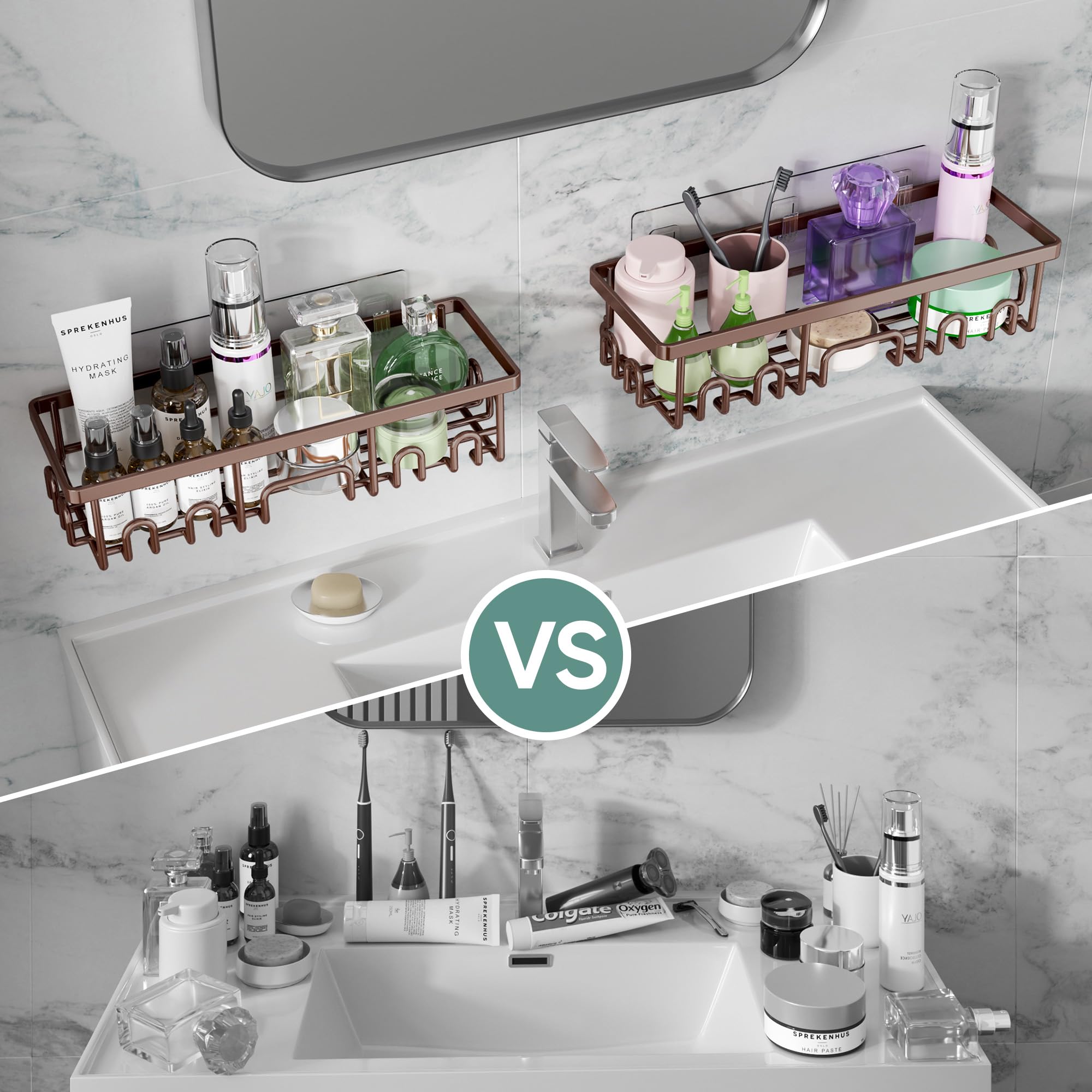 Veken toothbrush holder detail highlighting hygienic separation and convenience
