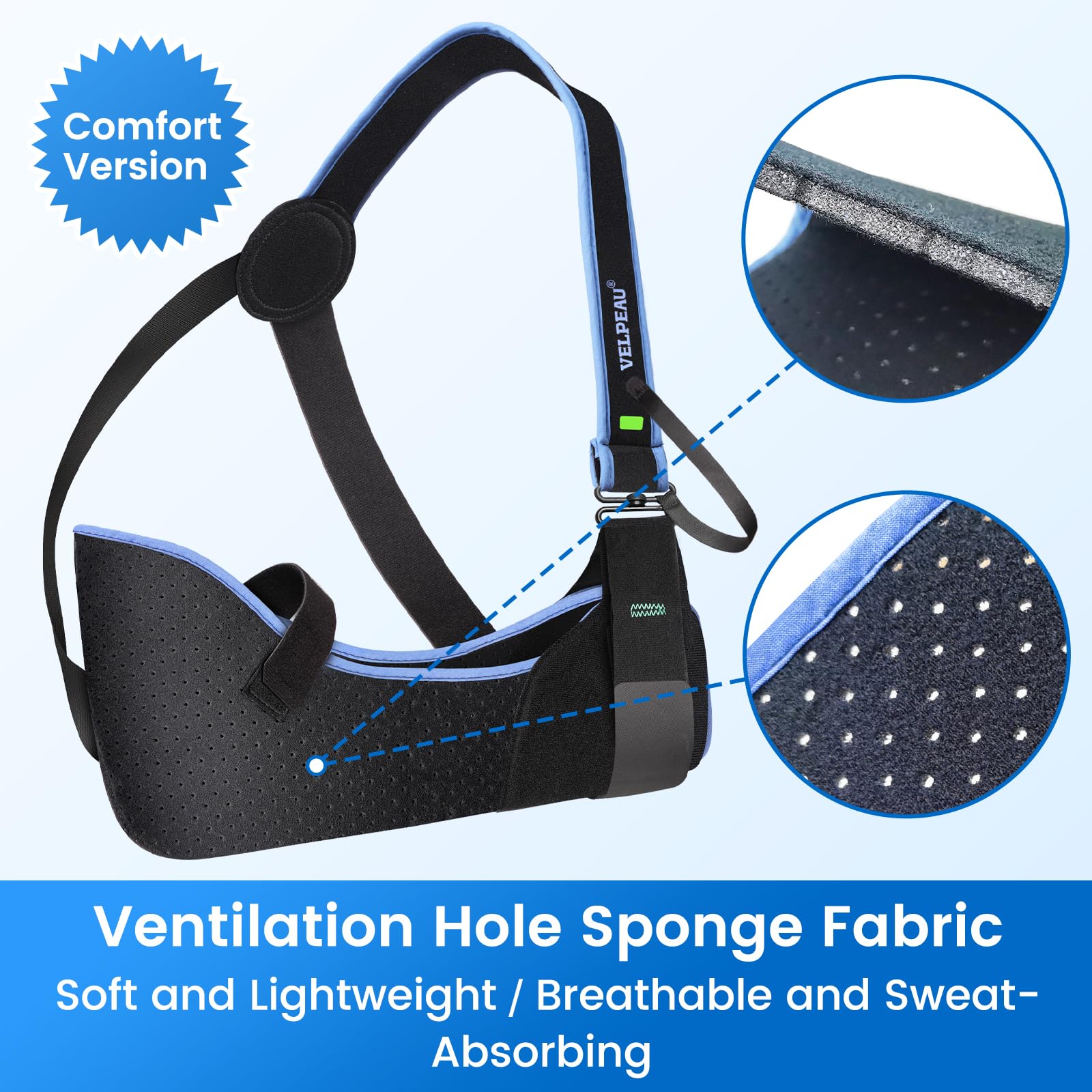 Velpeau malla breathable con poros para máxima ventilación en verano