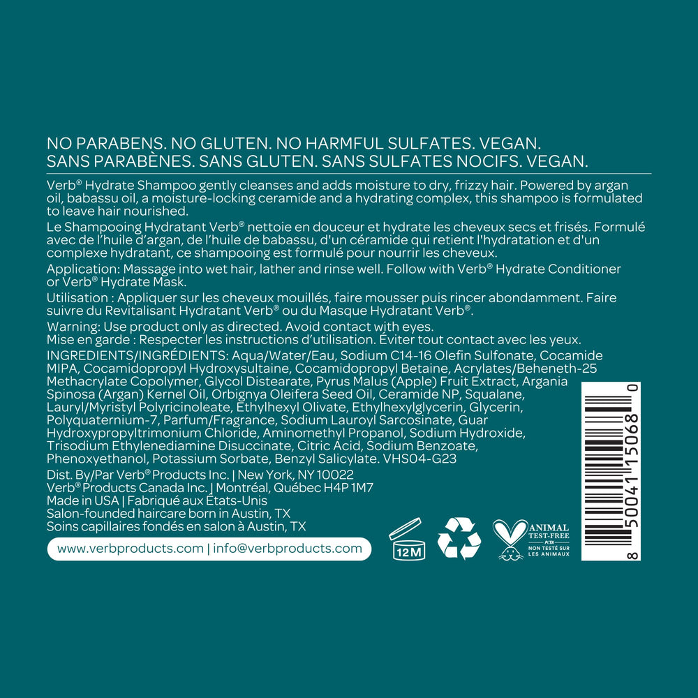 VERB primer plano de ceramida y aceite de argán mostrando nutrición