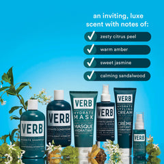 VERB aplicación sobre cabello mojado para desenredar instantáneamente