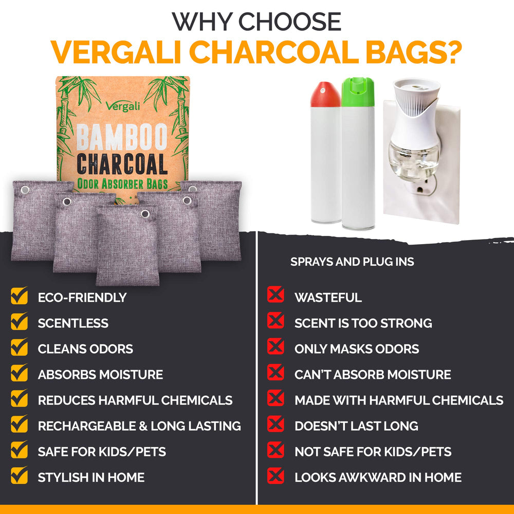 Vergali bags arranged in a bedroom providing continuous natural freshness
