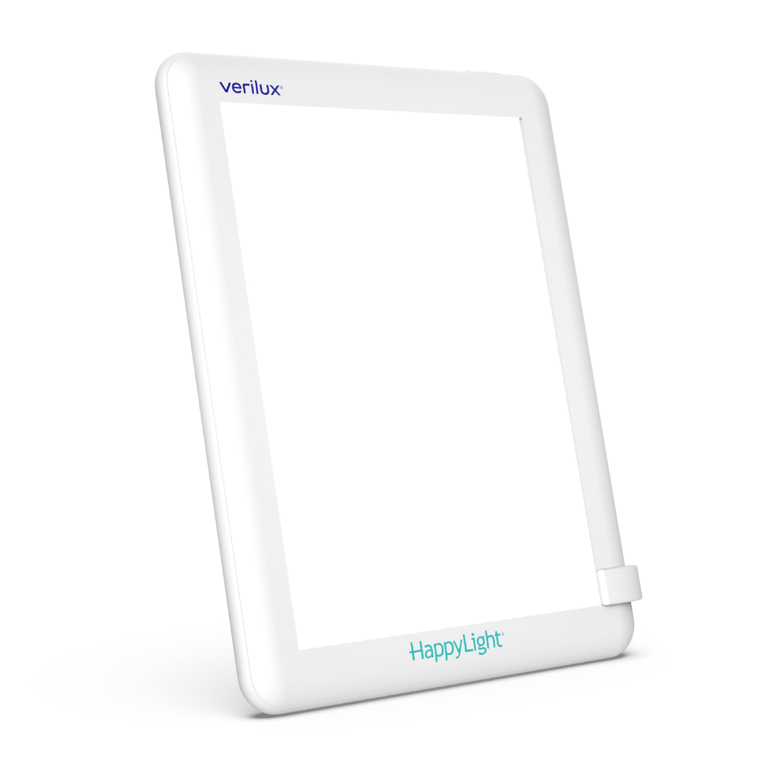 Verilux HappyLight Lucent frontal mostrando diseño delgado y luminosidad