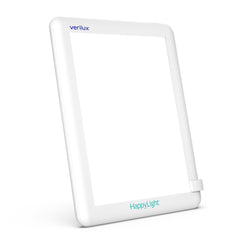 Verilux HappyLight Lucent frontal mostrando diseño delgado y luminosidad