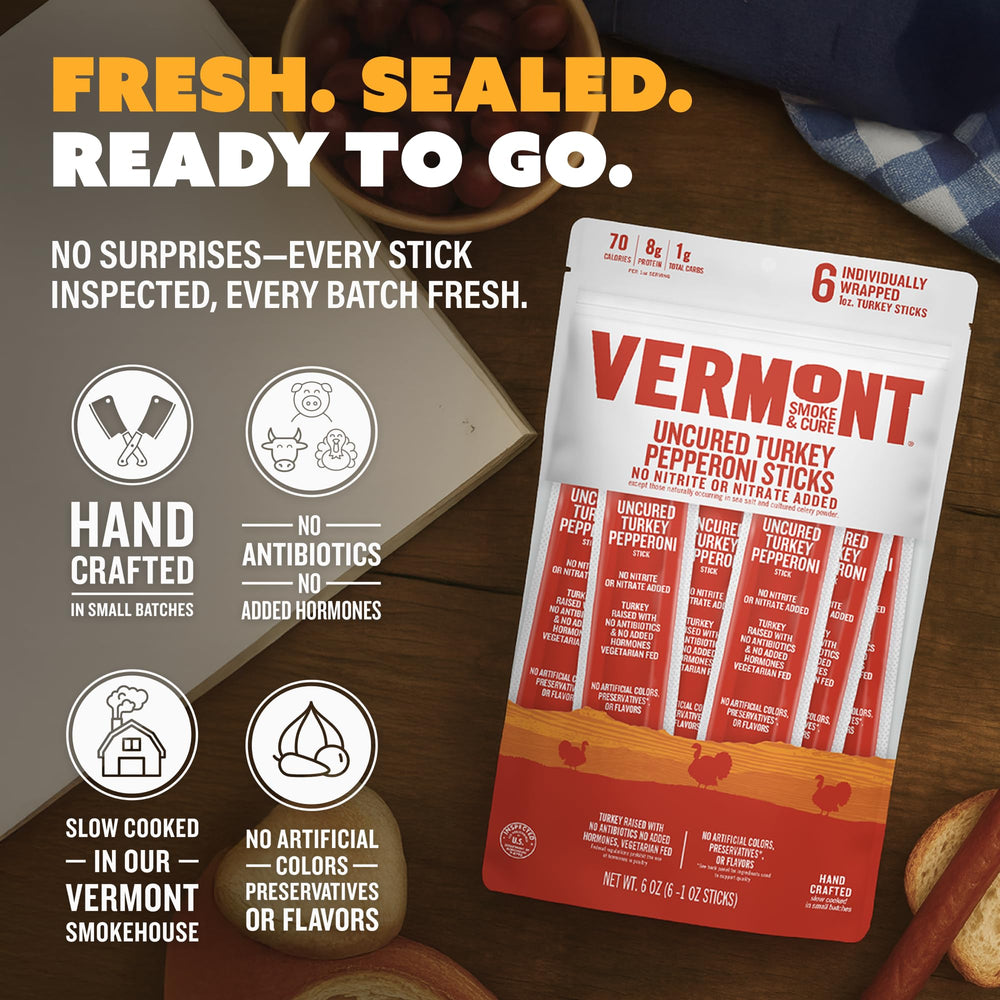 Vermont Smoke & Cure tabla de snacks con palitos destacando versatilidad para compartir