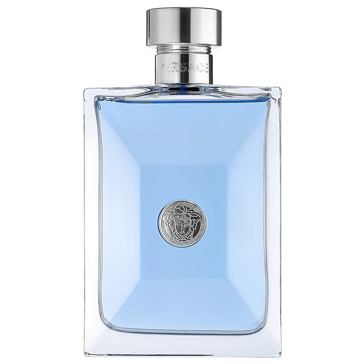 Versace Pour Homme front bottle showing elegant label and instant recognition benefit
