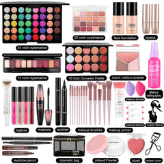 VESPRO paleta de 40 colores primer plano con texturas pigmentadas y mezclables