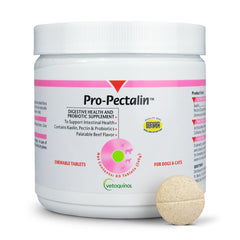 Vetoquinol Pro-Pectalin frasco de 60 tabletas, apoyo digestivo fácil