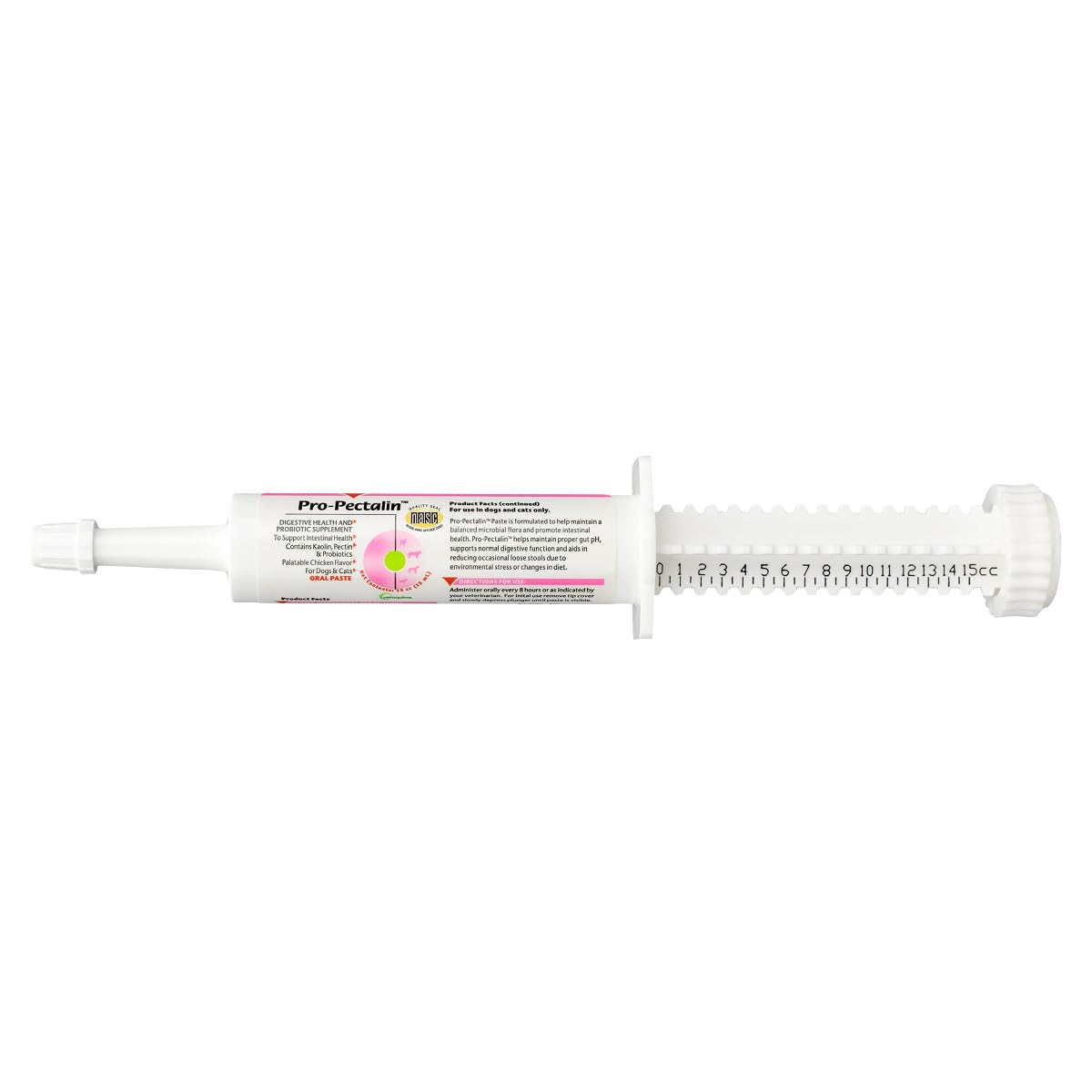 Vetoquinol envase frontal mostrando el producto y beneficios digestivos