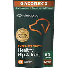 VetriScience front package view showing extra strength chews and clear labeling benefit clarity