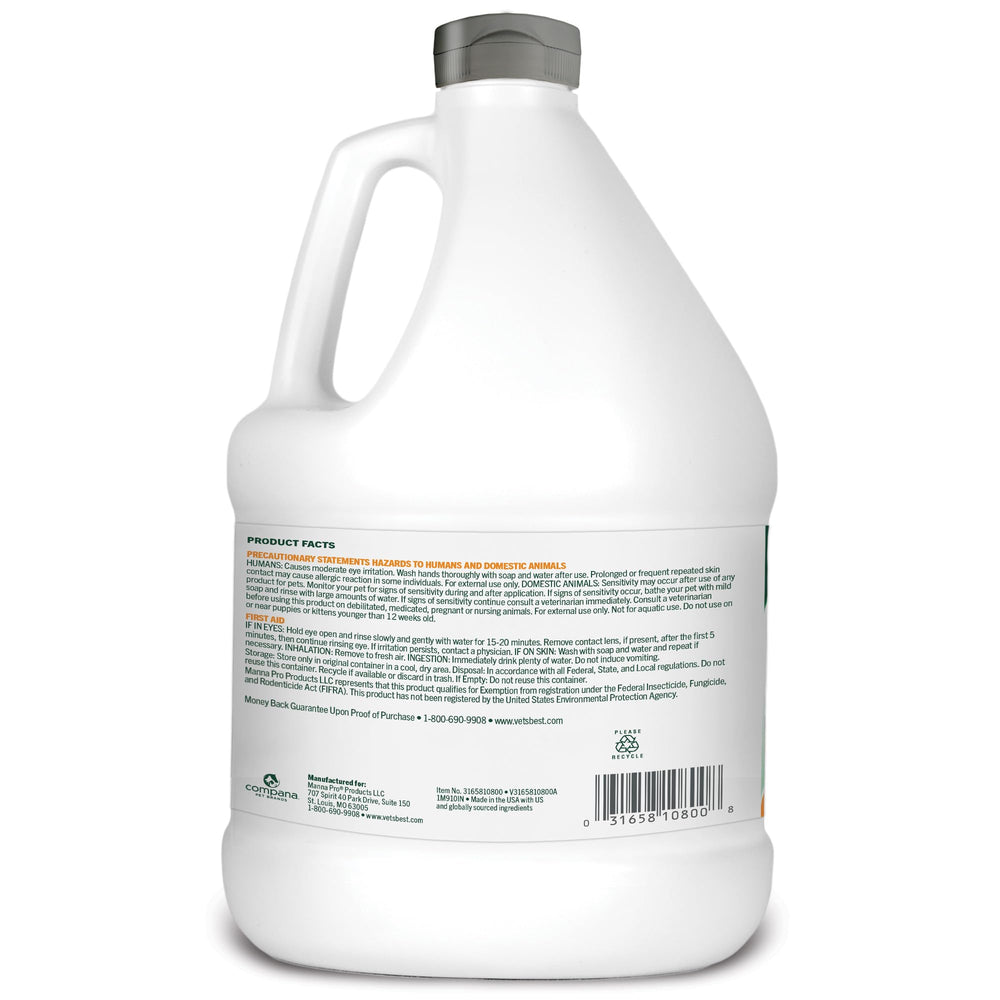 Detalle de ingredientes Vet's Best mostrando eugenol de clavo