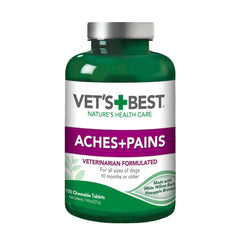 Vet's Best frente del envase mostrando 150 tabletas y beneficios naturales
