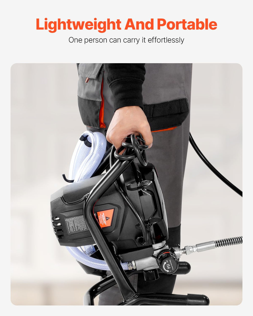 VEVOR detachable pump body removed for easy cleaning and maintenance
