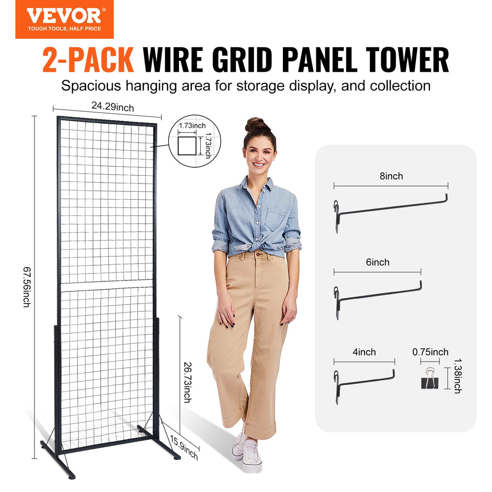 VEVOR close-up of welded grid and powdercoat finish demonstrating long-lasting durability
