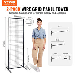 VEVOR close-up of welded grid and powdercoat finish demonstrating long-lasting durability