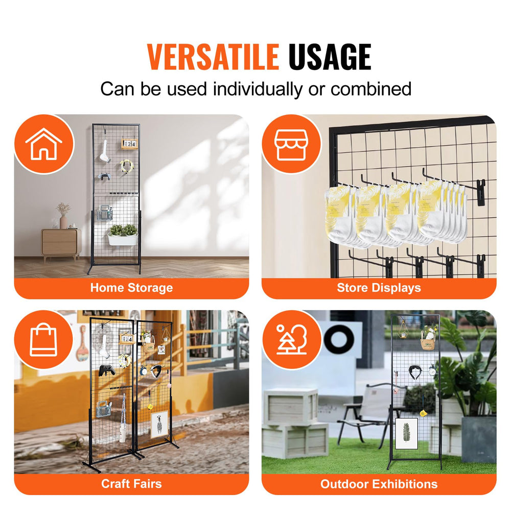 VEVOR folded panels stored flat in a compact stack for easy transport and storage