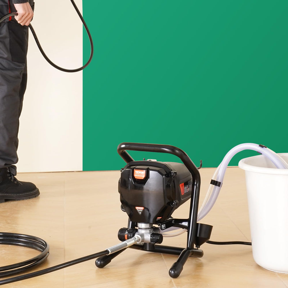 VEVOR lifestyle scene painting an interior wall for fast, uniform finish