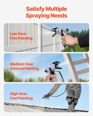 VEVOR nozzle fan pattern demonstration for even, paint-saving coverage