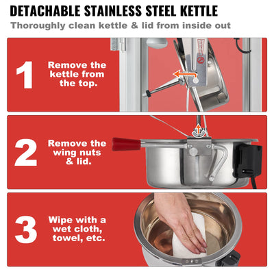 VEVOR included scoop and two spoons for safe measuring and serving convenience