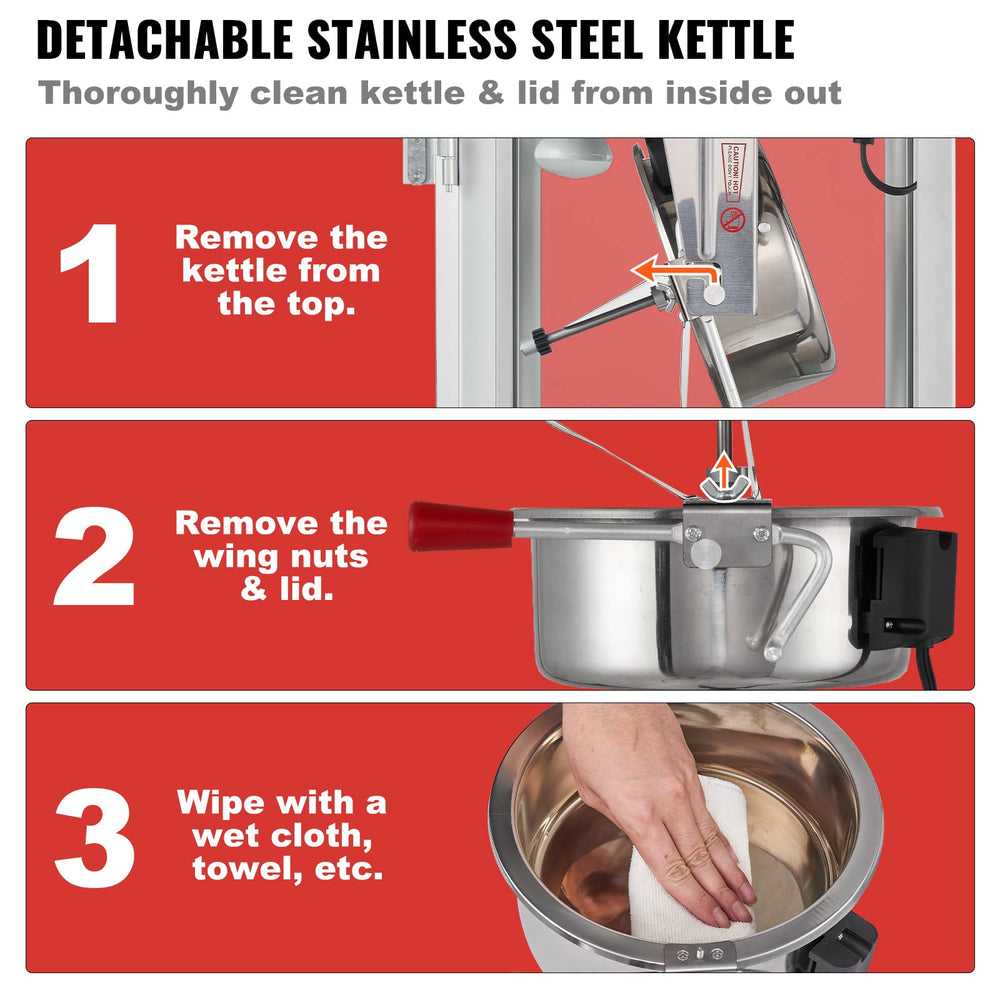 VEVOR included scoop and two spoons for safe measuring and serving convenience