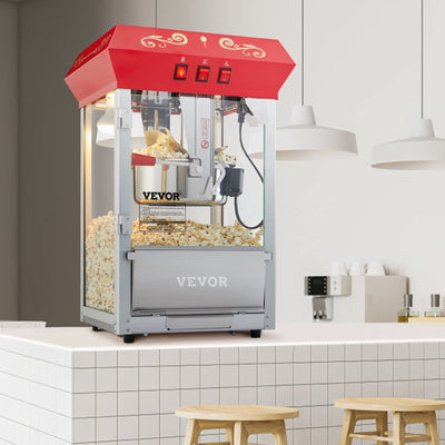 VEVOR removable crumb tray removed for easy cleaning and kernel collection