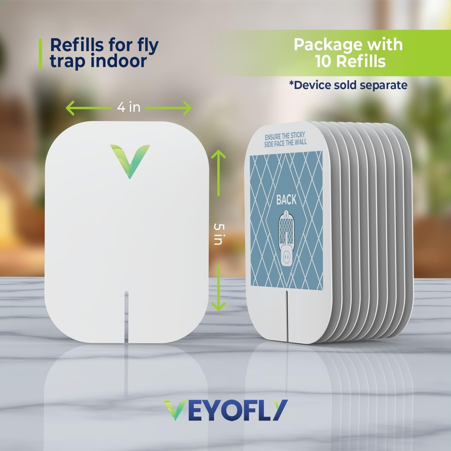 VEYOFLY close up of adhesive surface highlighting strong tack for reliable trapping
