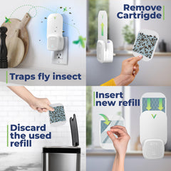 VEYOFLY unit beside bedside lamp offering silent nighttime protection