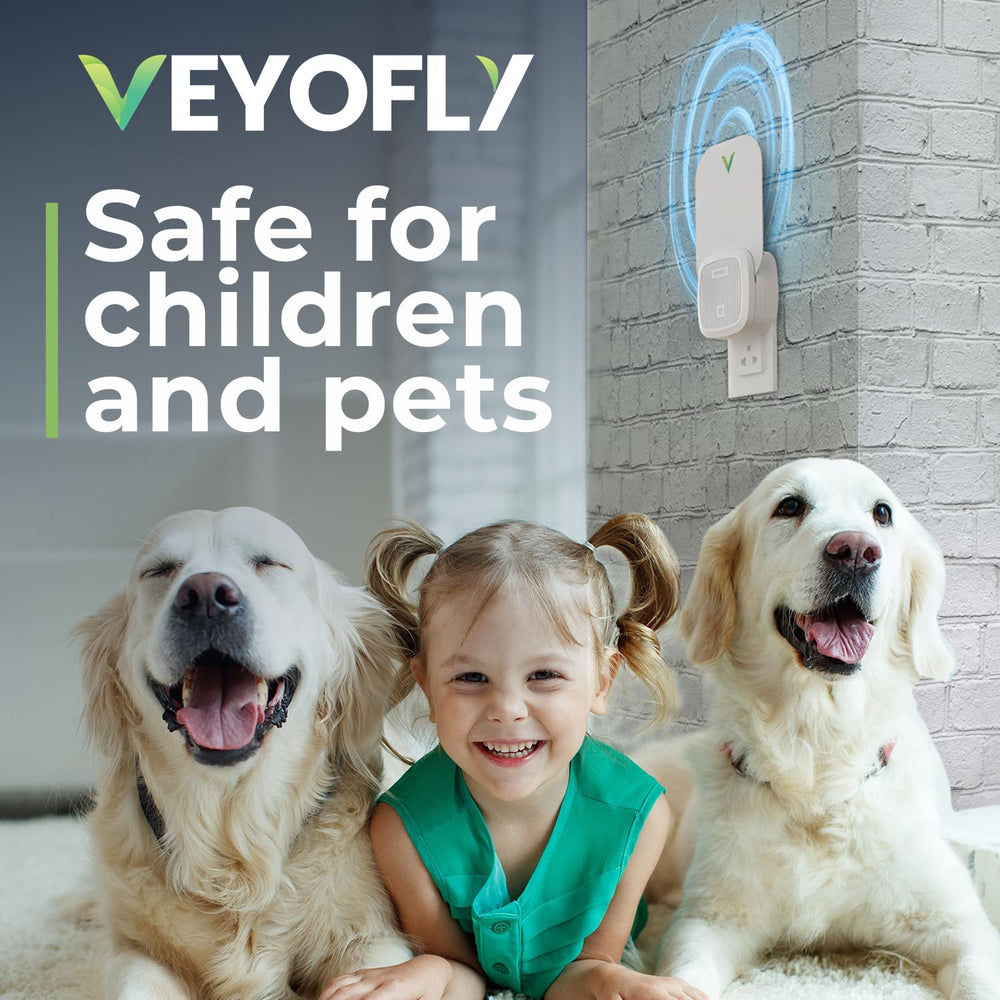 VEYOFLY illuminated at night demonstrating blue-violet attraction light
