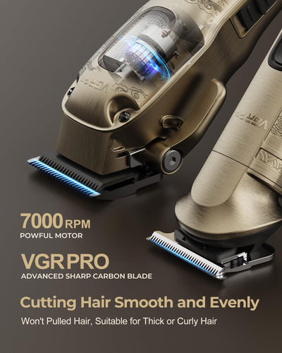 VGRPRO blade close-up showing sharp blades for smooth, snag-free cutting