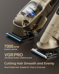 VGRPRO blade close-up showing sharp blades for smooth, snag-free cutting