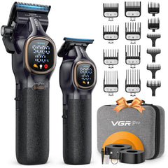 VGRPRO front view of clipper and trimmer showing complete kit benefits