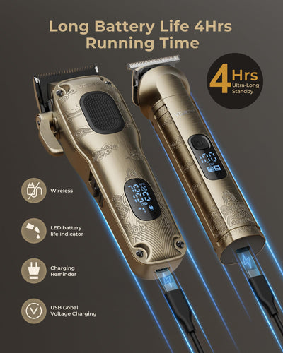 VGRPRO 3-in-1 trimmer close-up for versatile nose, ear, and beard detailing