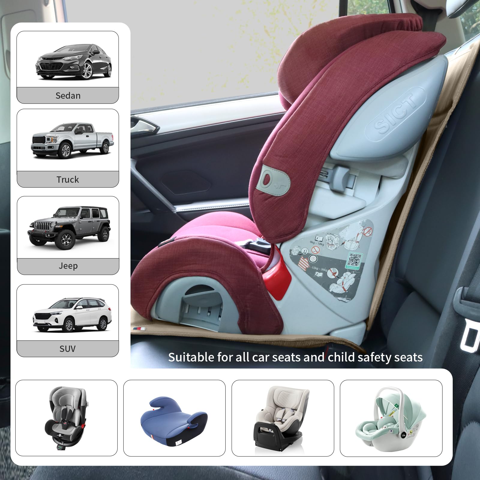 Viaviat label and stitching detail showing premium build quality benefit