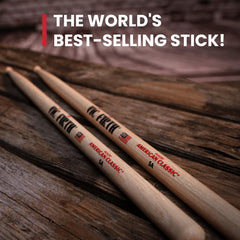 Vic Firth punta tear drop en primer plano para sonido de platillos