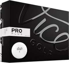 Vice Golf Pro Plus front packaging showing clean logo and number, enhances brand recognition