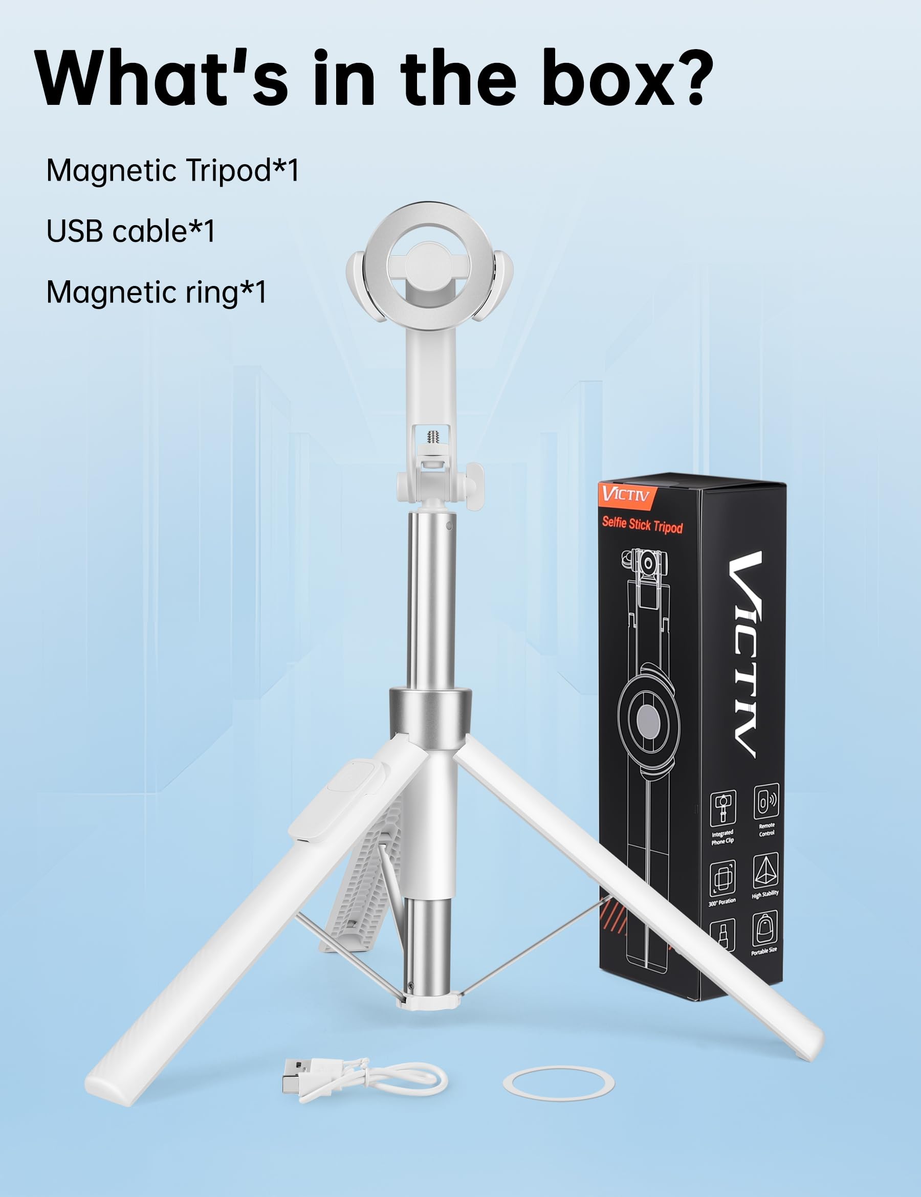 Victiv tripod leg locks and magnetic folding mechanism preventing pinch and improving safety benefit