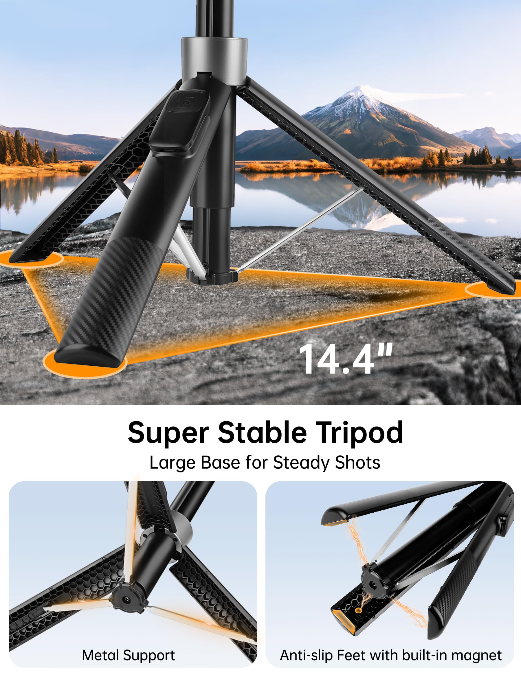 Victiv legs stability and metal frame showing wide stance for steady shots