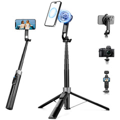 Victiv tripod full height front view showing tall reach and stable frame