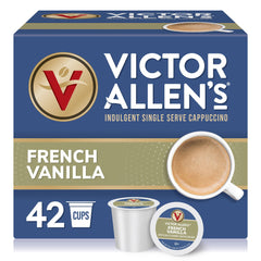 Victor Allen's front box view showing 42 pods and brand, convenient supply
