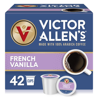 Victor Allen's frente del empaque que muestra 42 cápsulas y conveniencia