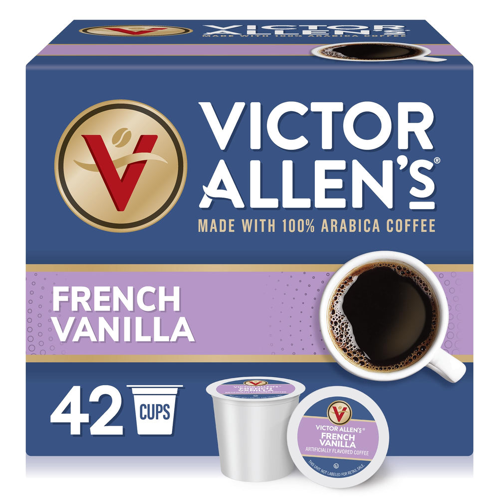 Victor Allen's frente del empaque que muestra 42 cápsulas y conveniencia
