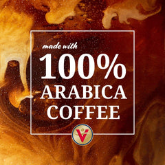 Victor Allen's Coffee brewed cup overhead showing crema and rich color for flavor